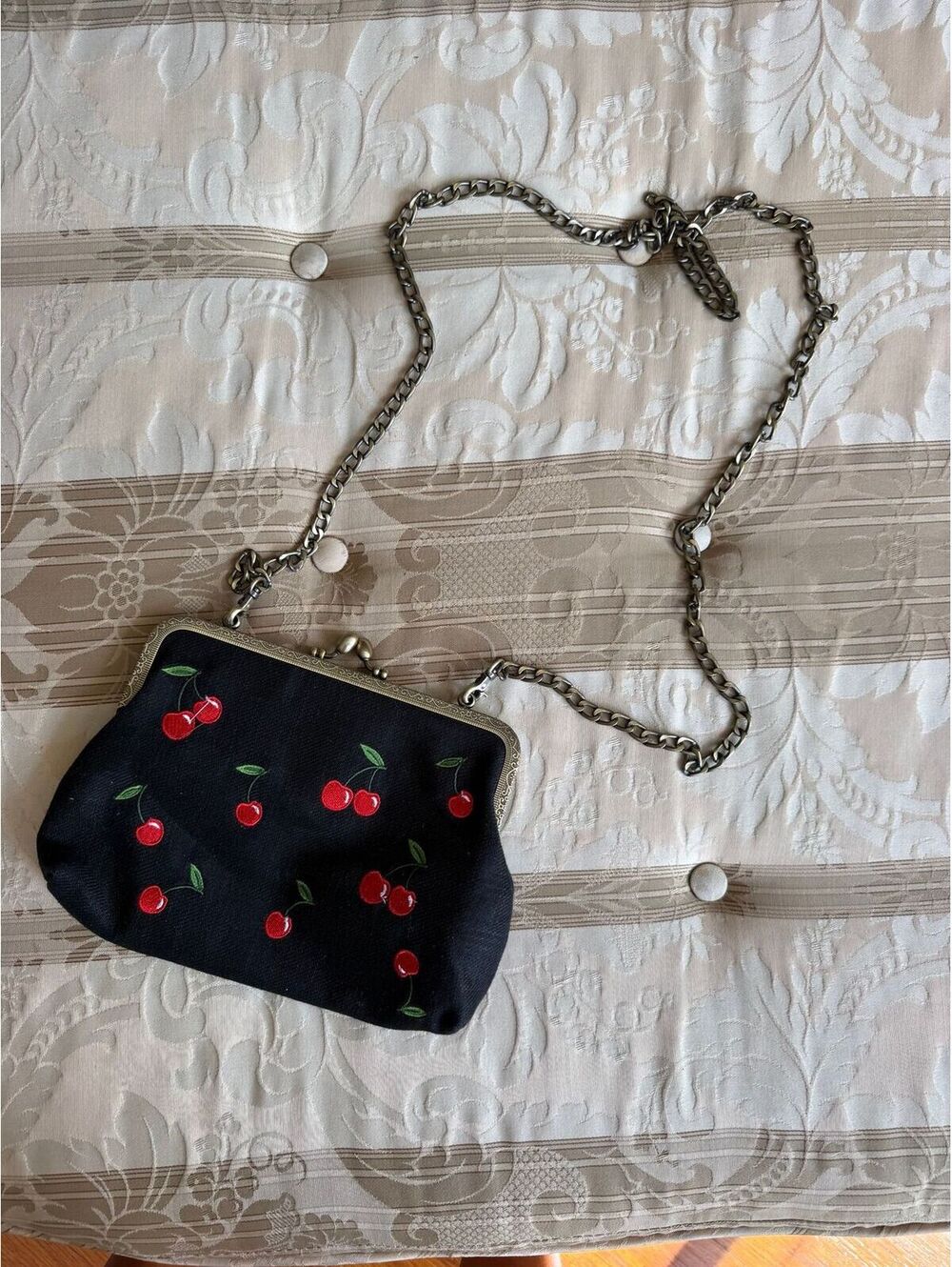 Cherry vintage style purse